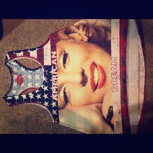 Marilyn Monroe American Dream Racer Back T-Shirt